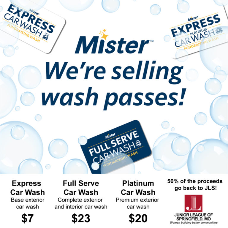 Mister Car Wash Passes Junior League of Springfield, MO